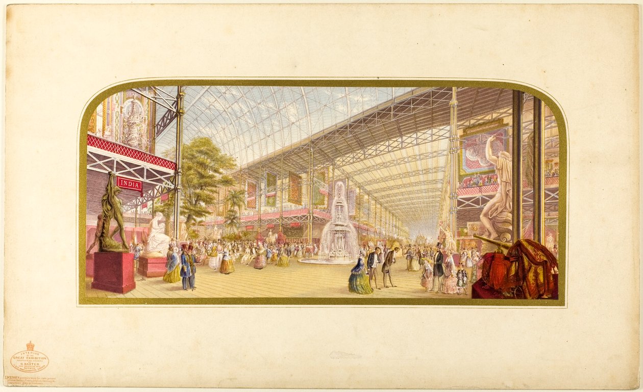 La Grande Exposition (intérieur) - George Baxter