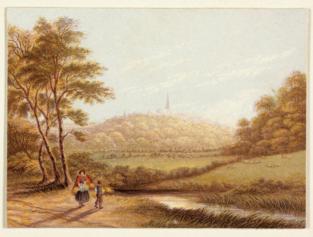 Vue depuis Harrow-on-the-Hill - George Baxter