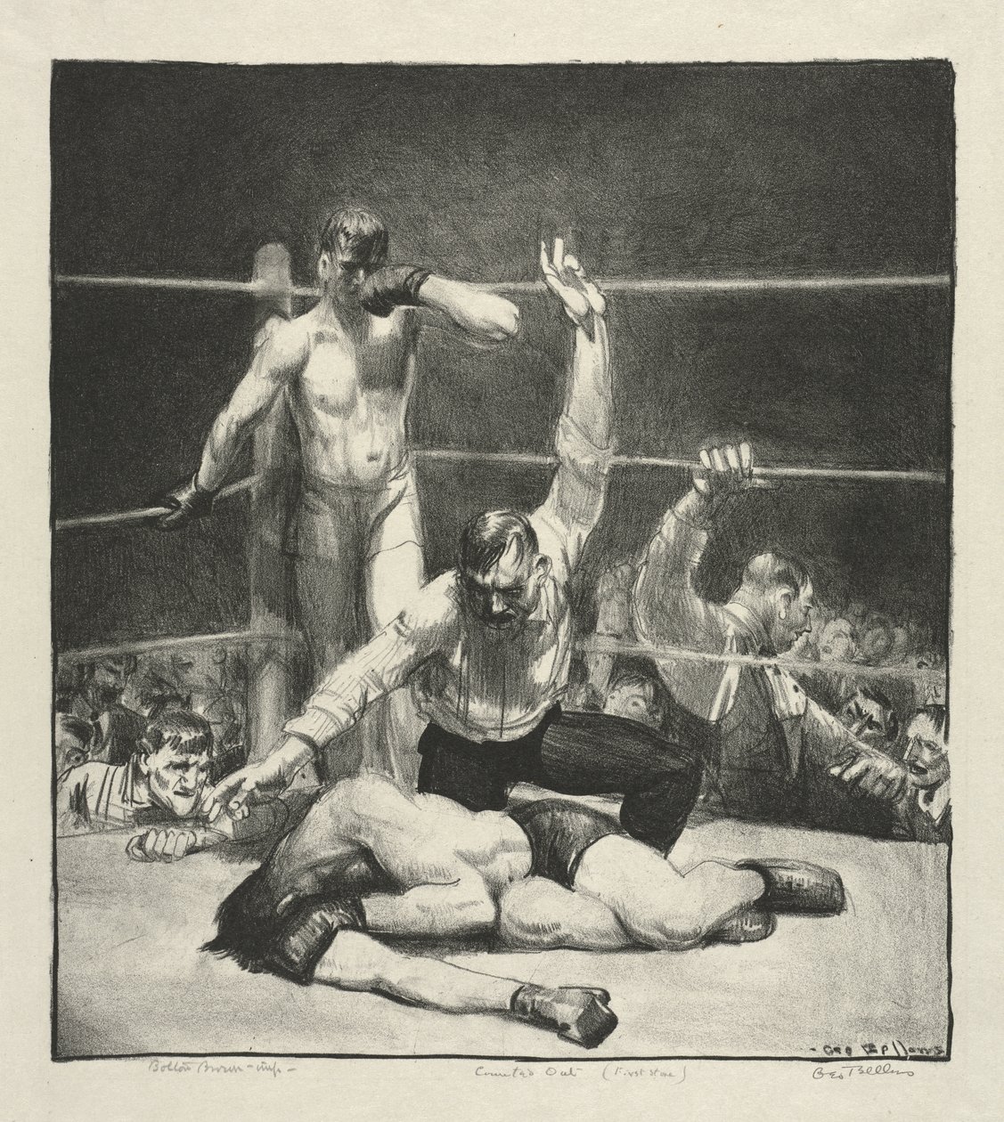 Mis au ban, la première pierre - George Bellows