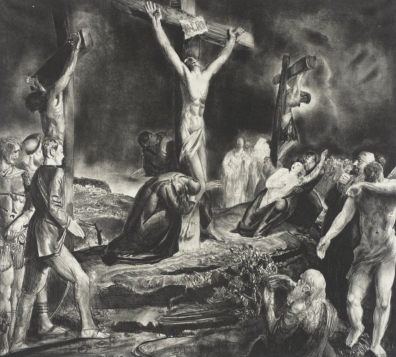 La crucifixion du Christ - George Bellows