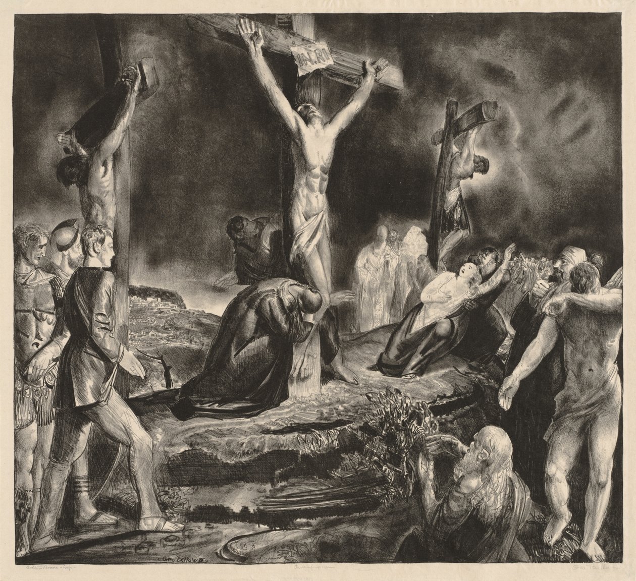 La crucifixion du Christ - George Bellows