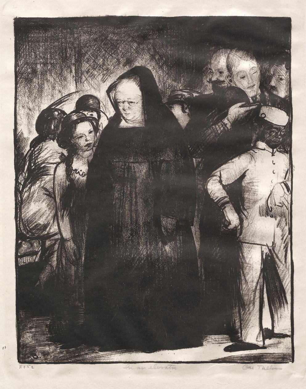 Dans un ascenseur - George Bellows