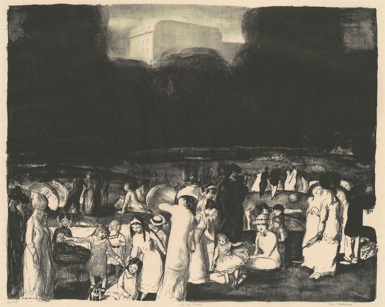 Dans le Parc, Sombre - George Bellows