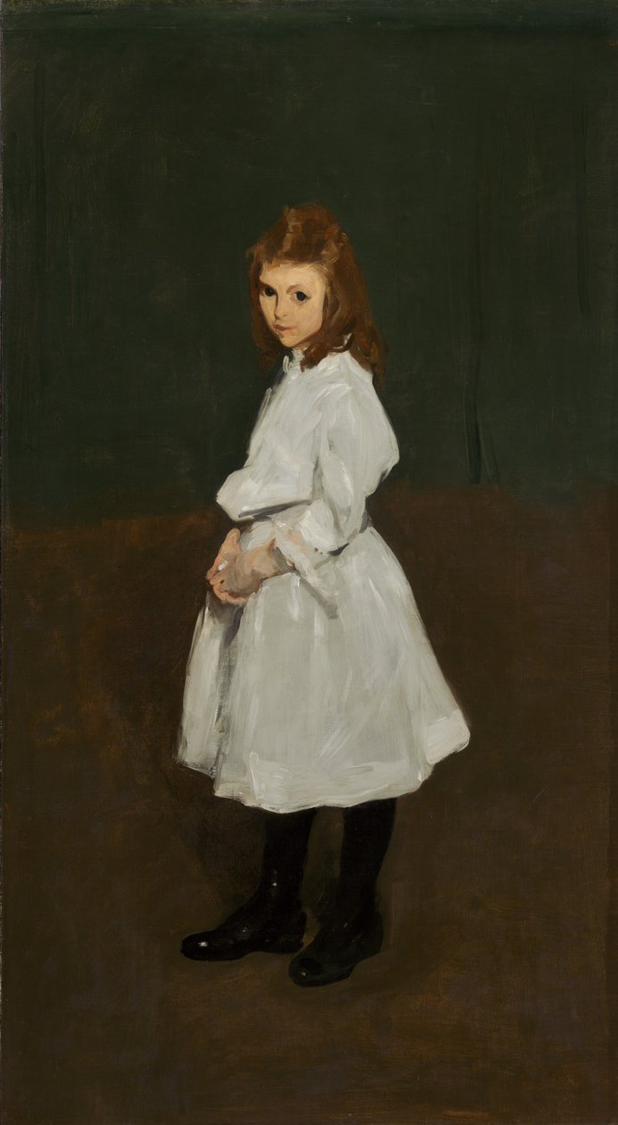 Petite fille en blanc (Queenie Burnett) - George Bellows