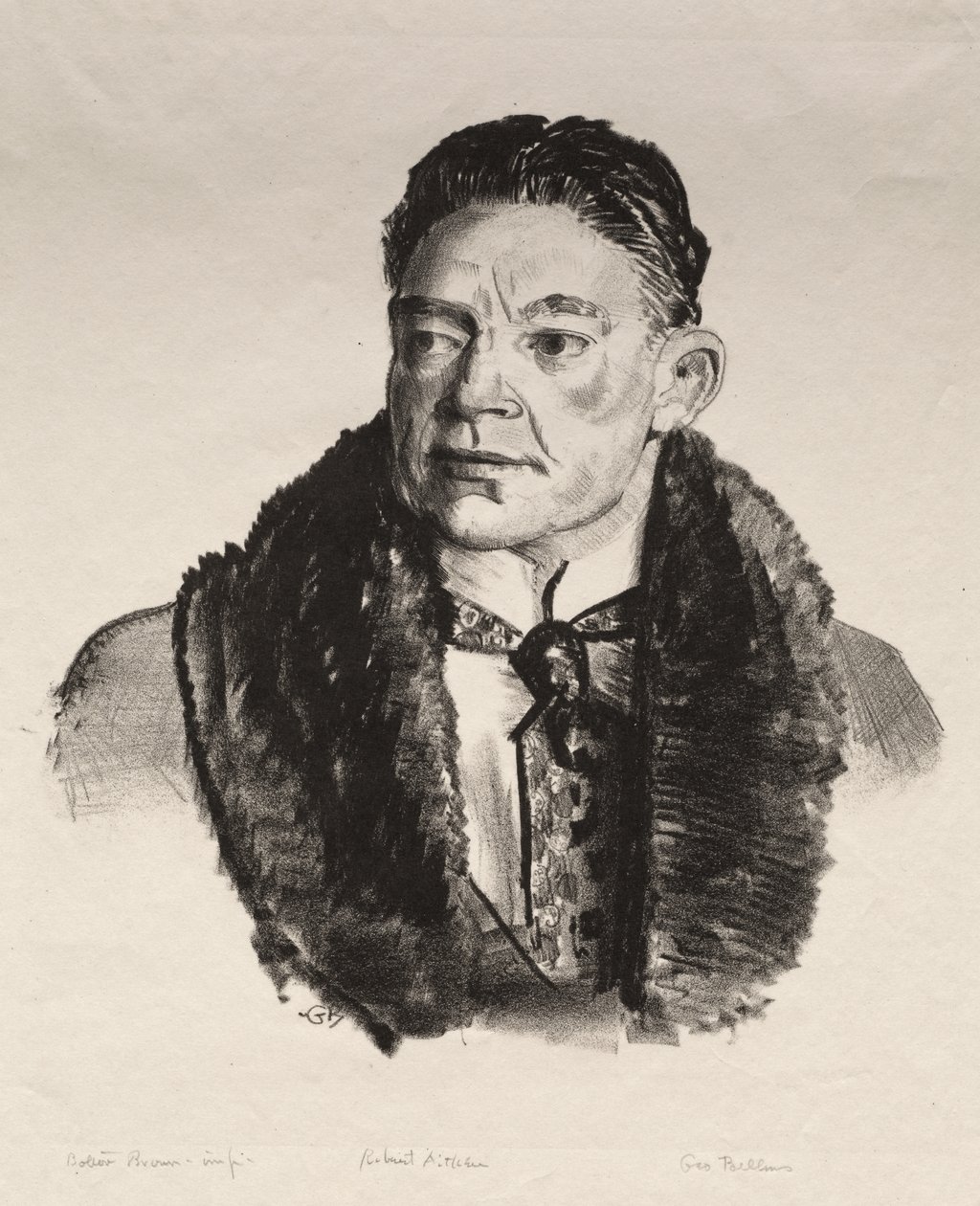 Portrait de Robert Aitken, « First Stone » - George Bellows