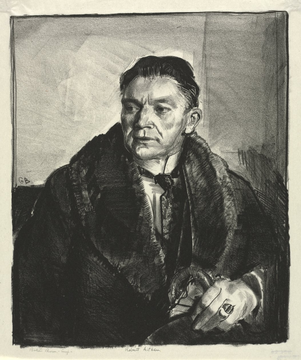 Portrait de Robert Aitken, deuxième pierre - George Bellows