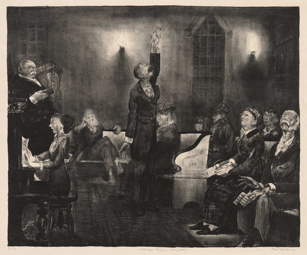 Réunion de prière, « Second Stone » - George Bellows