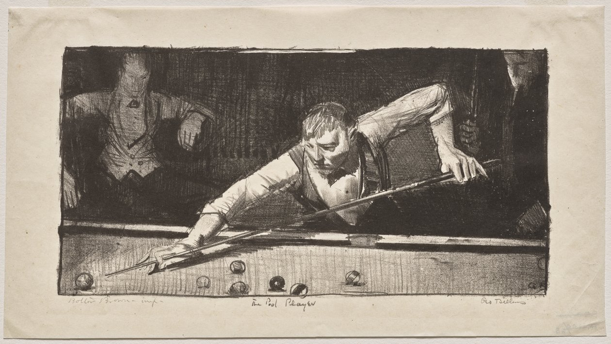 Le joueur de billard - George Bellows