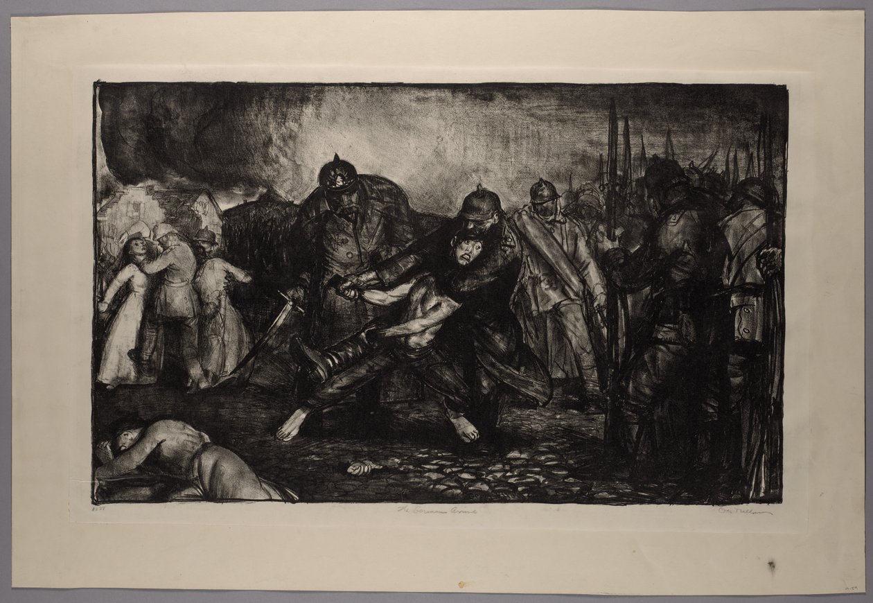 Série de la guerre : les Allemands arrivent - George Bellows