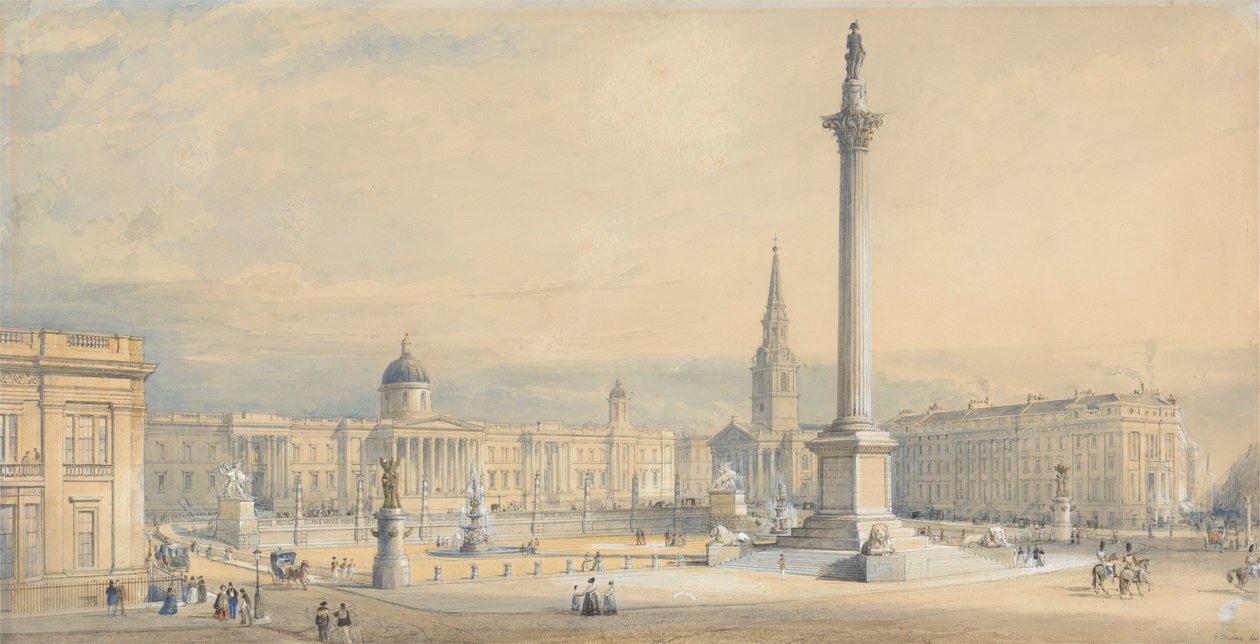 Plan proposé pour Trafalgar Square - George Belton Moore