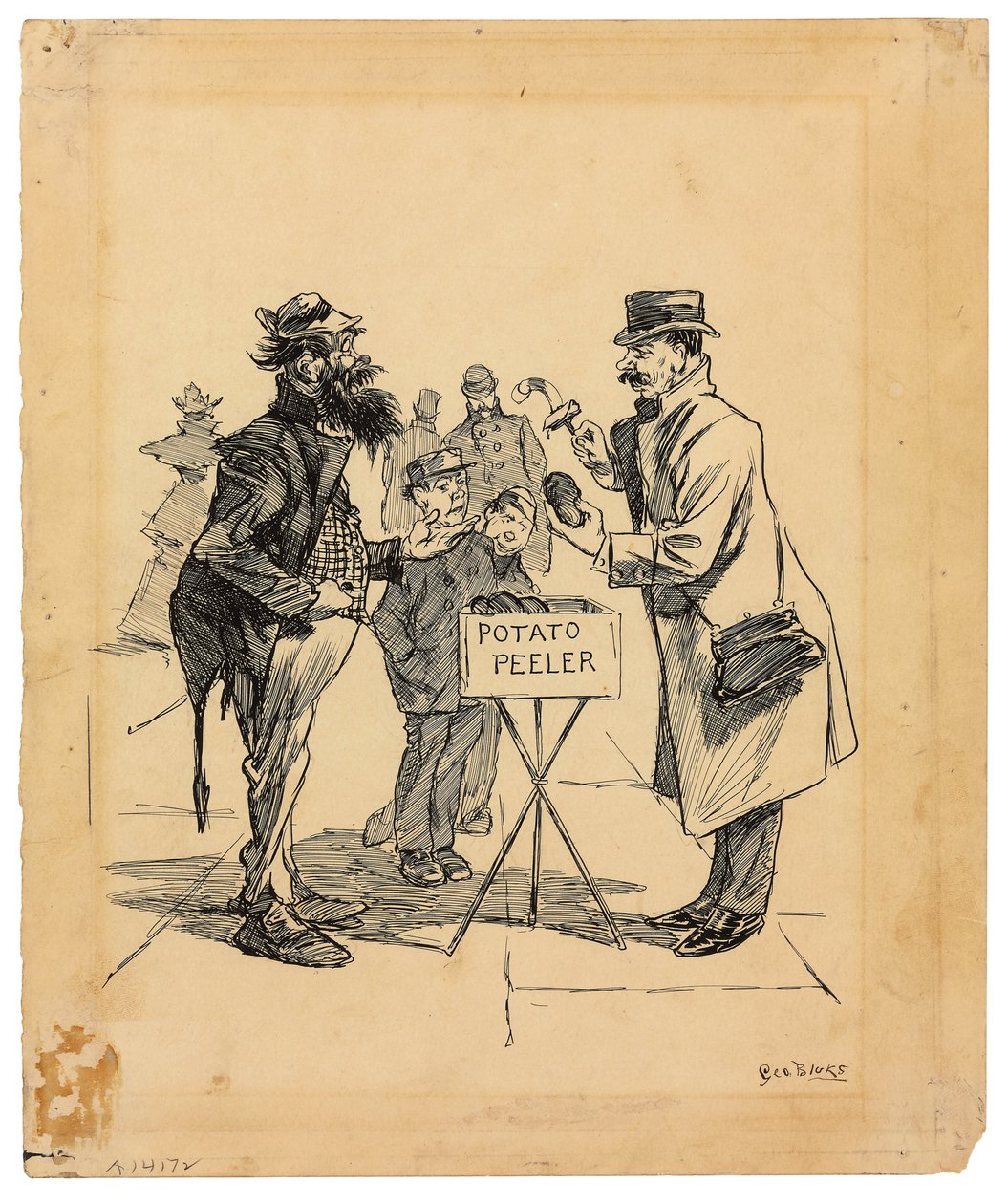 Vendeur de rue, c.1895 - George Benjamin Luks