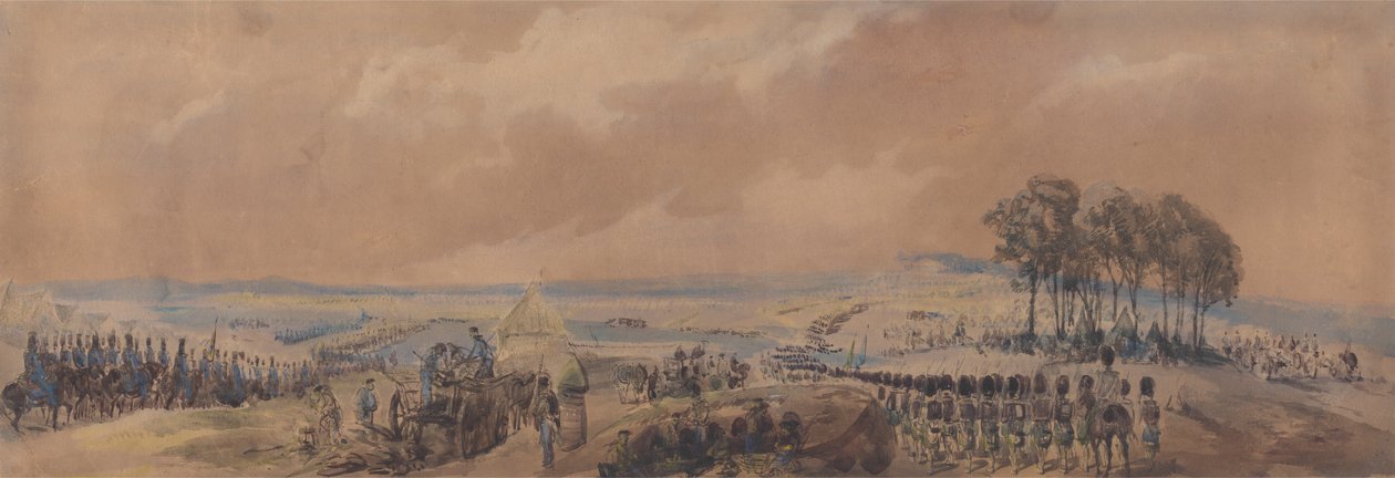 Troupes retournant au camp à Chobham - George Bryant Campion