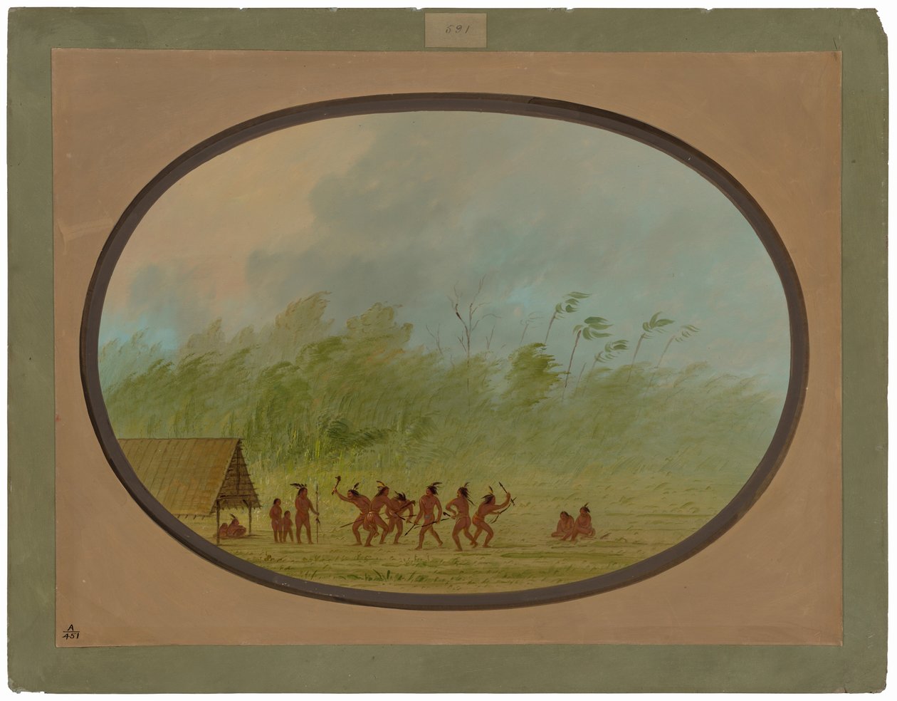 Un wigwam connibo - George Catlin