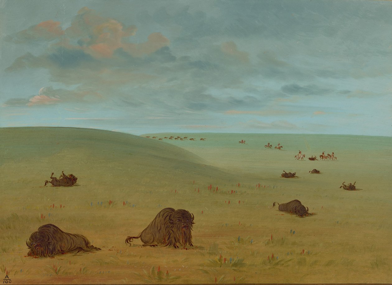 Après la chasse au bison - Sioux, 1861-1869 - George Catlin