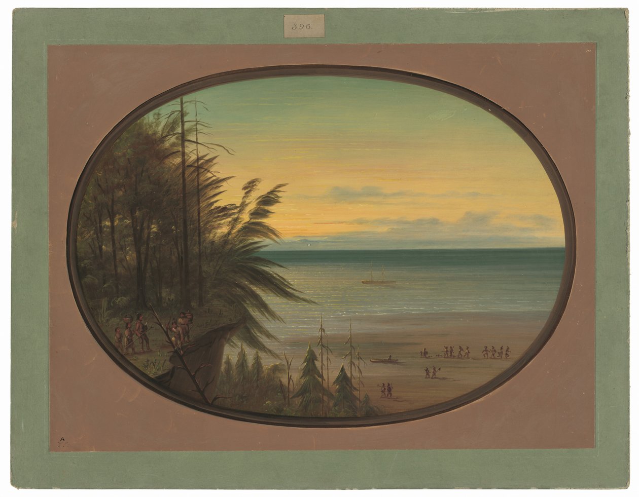 Une échelle indienne - Indiens Nayas - George Catlin