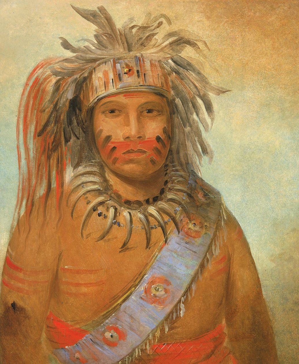Au-nim-muck-kwa-um, Oiseau Tempête - George Catlin
