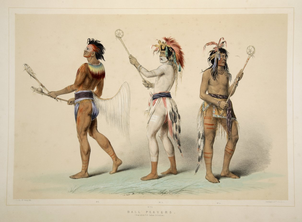 Joueurs de balle, tirée du Portfolio des Indiens d