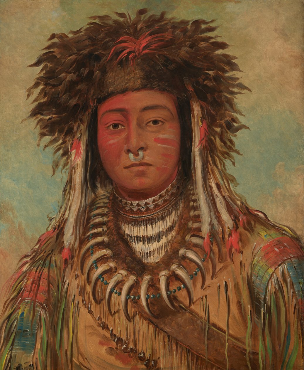 Jeune chef - Ojibbeway - George Catlin