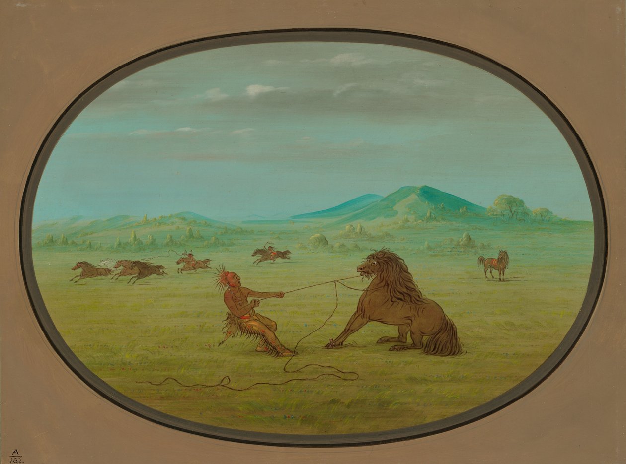 Attraper des chevaux sauvages - Pawnee - George Catlin