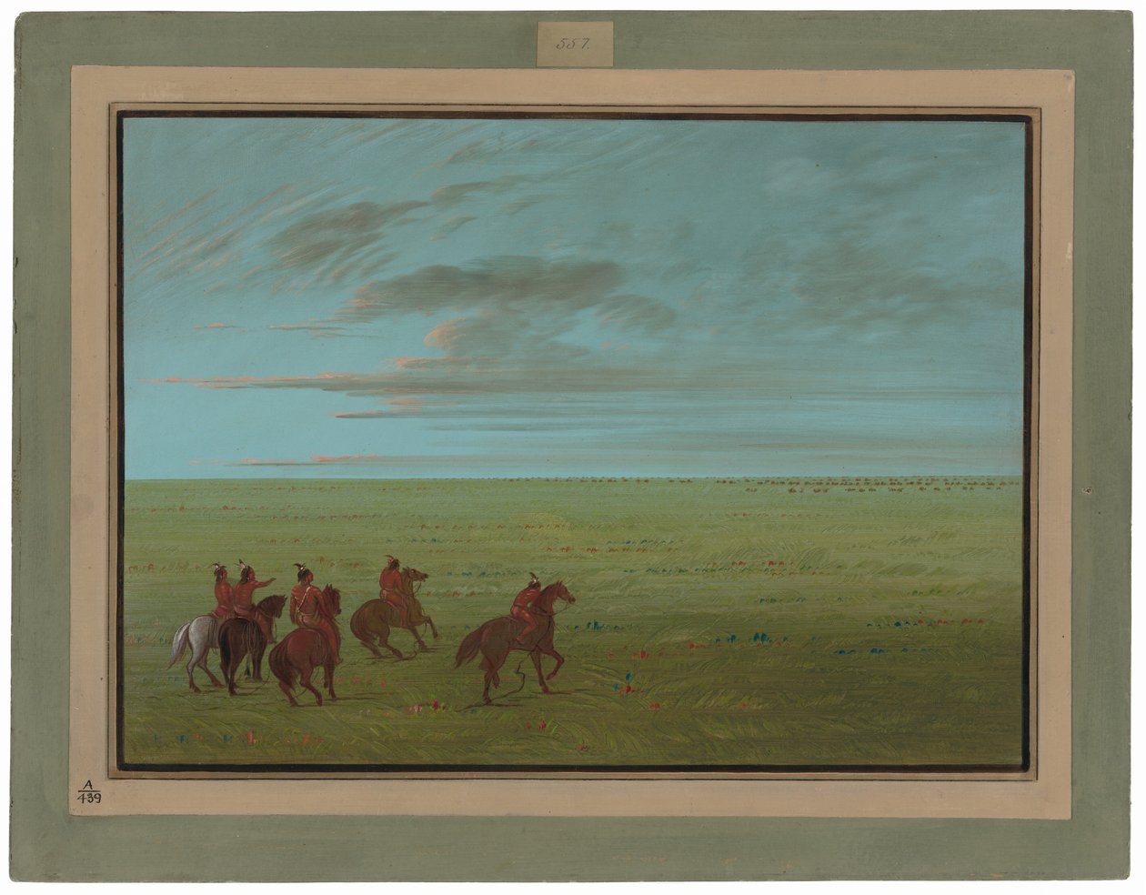 Connibos partant pour les chevaux sauvages - George Catlin