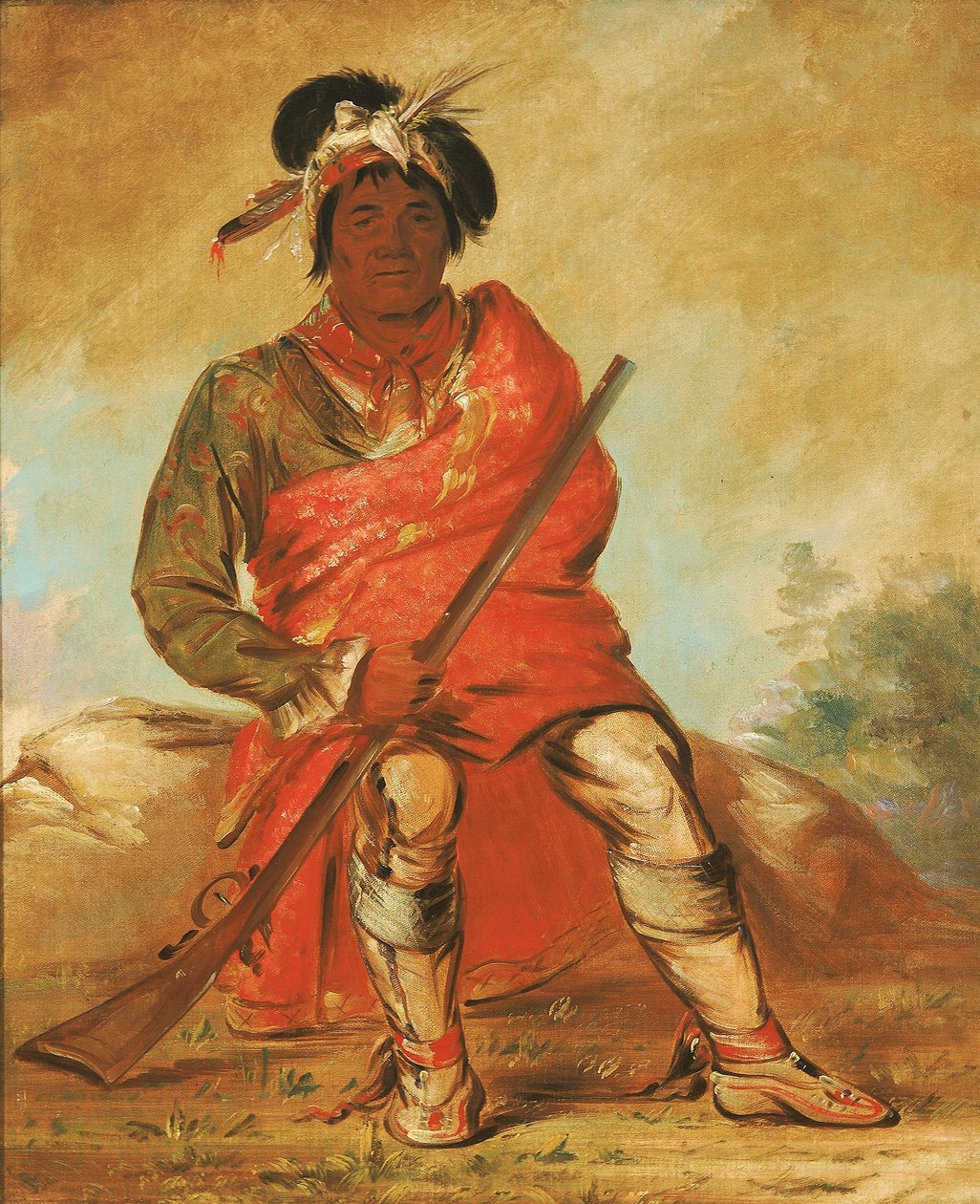 Eteh-ée-fix-e-co, cerf sans cœur, chef - George Catlin