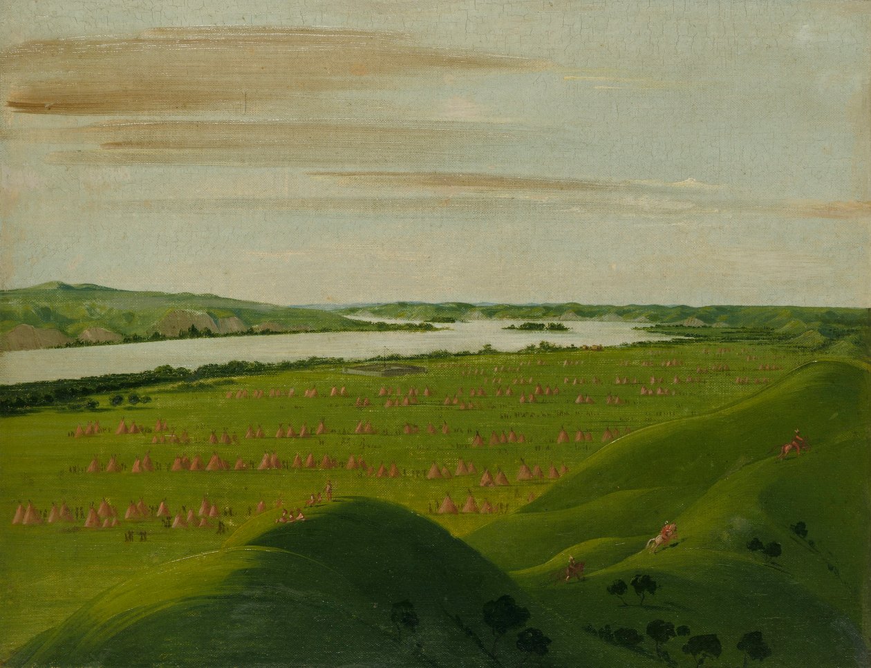 Fort Pierre, embouchure de la rivière Teton, 1200 miles au-dessus de Saint Louis - George Catlin