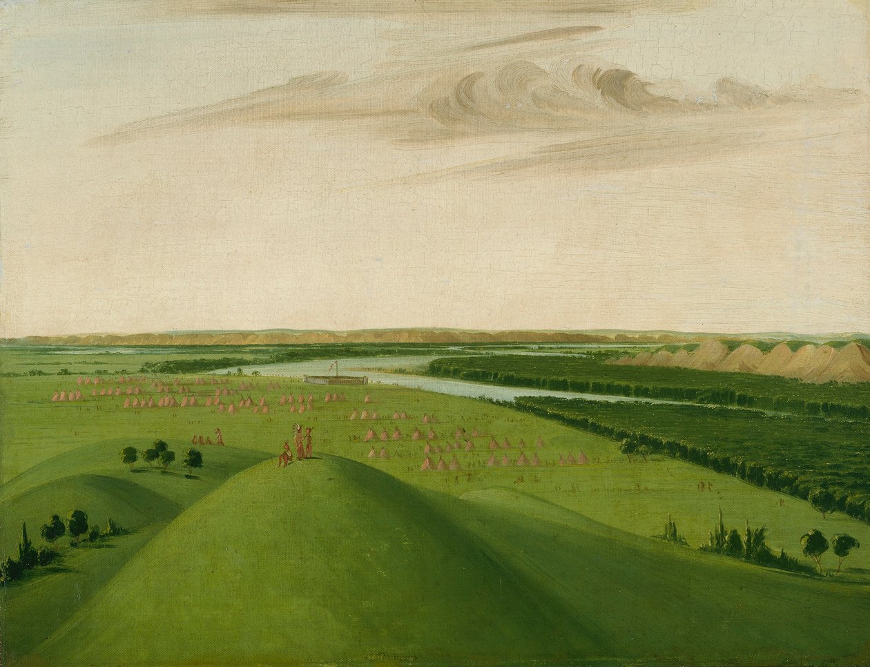 Fort Union, embouchure de la rivière Yellowstone, 2000 miles en amont de St. Louis - George Catlin