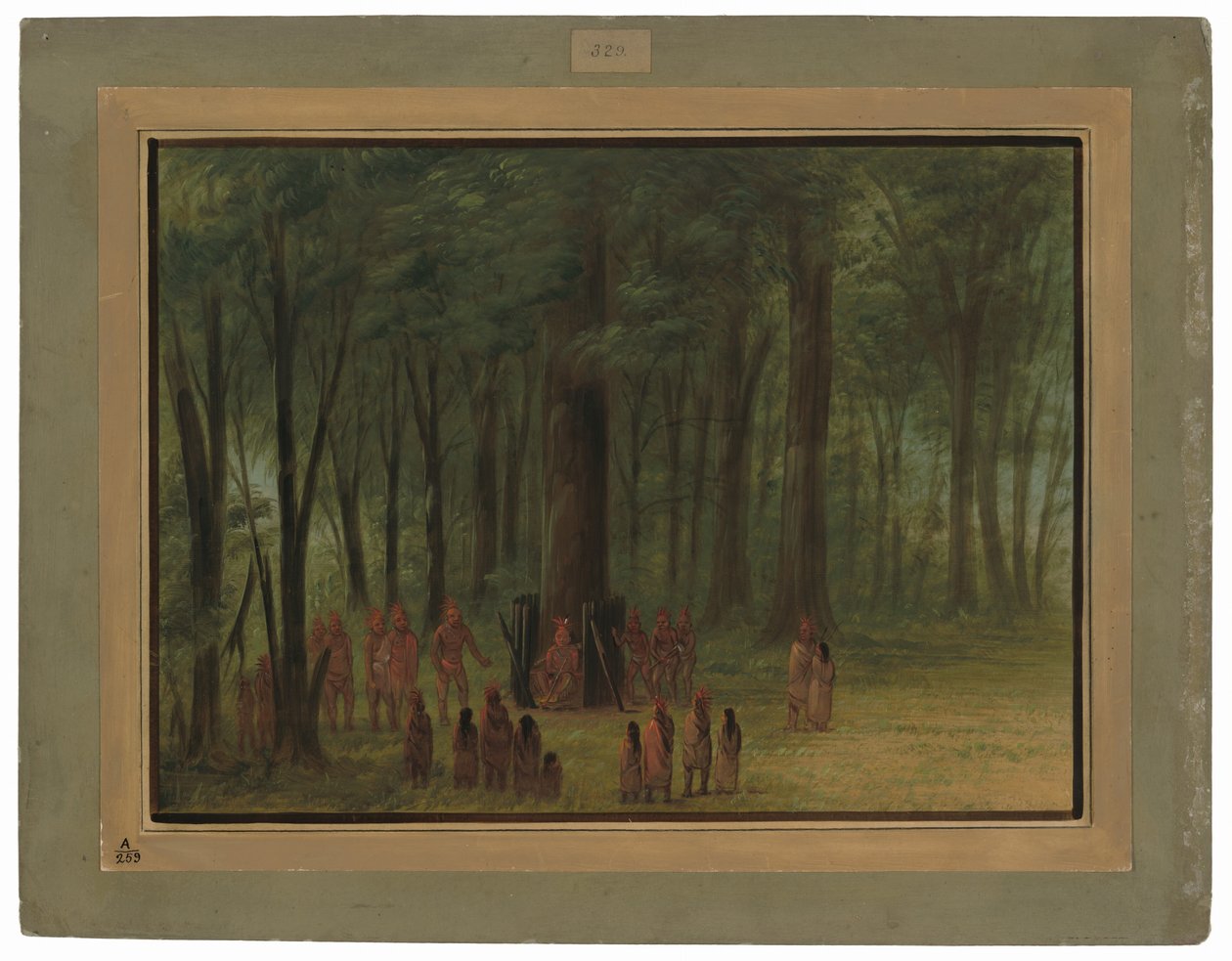 Funérailles de Black Hawk - Saukie - George Catlin