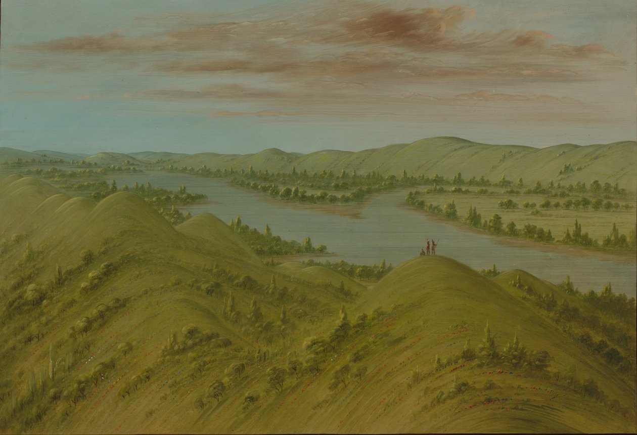 Falaises Herbeuses, Haut Missouri, 1861-1869 - George Catlin