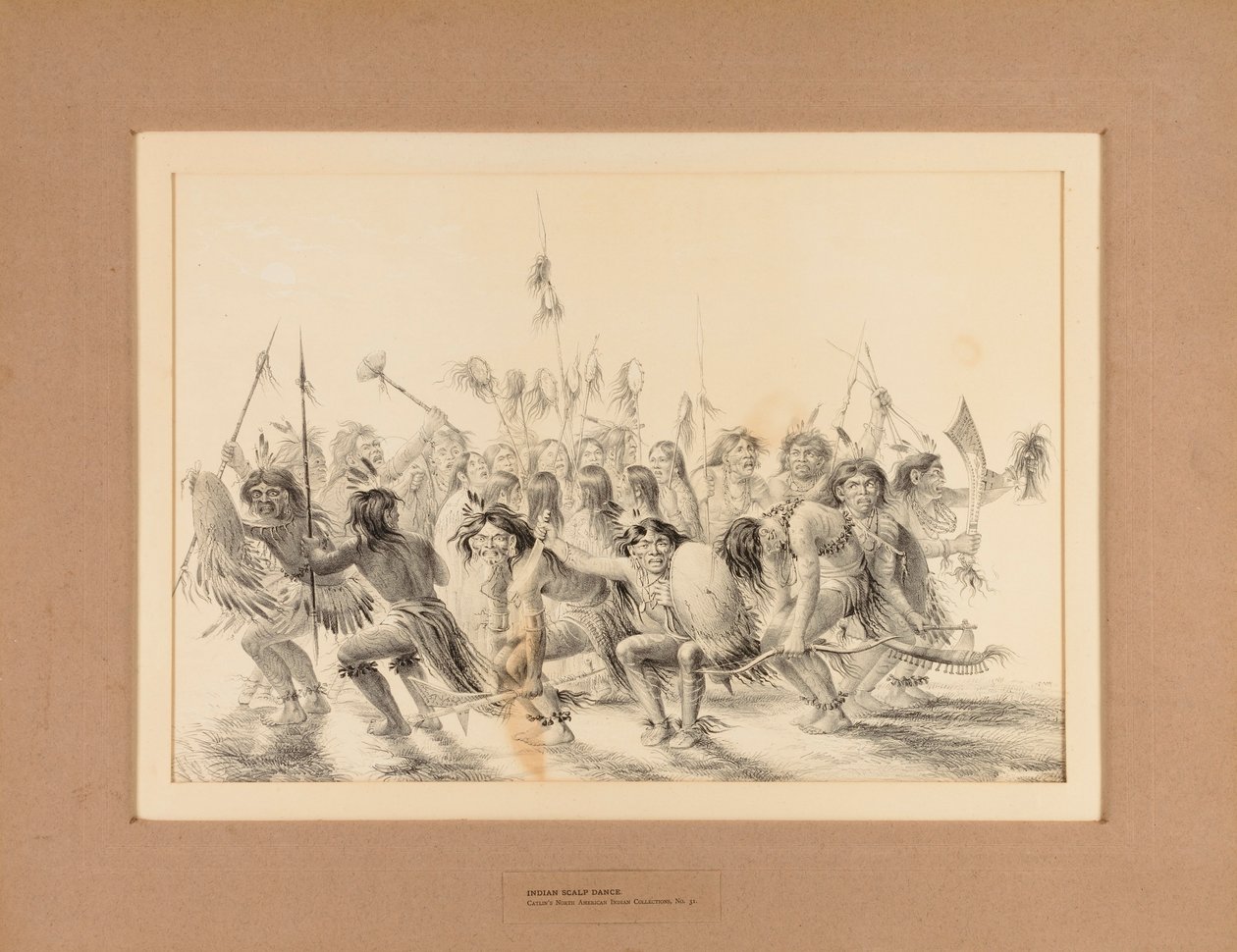 Danse indienne du cuir chevelu--no. 31 - George Catlin