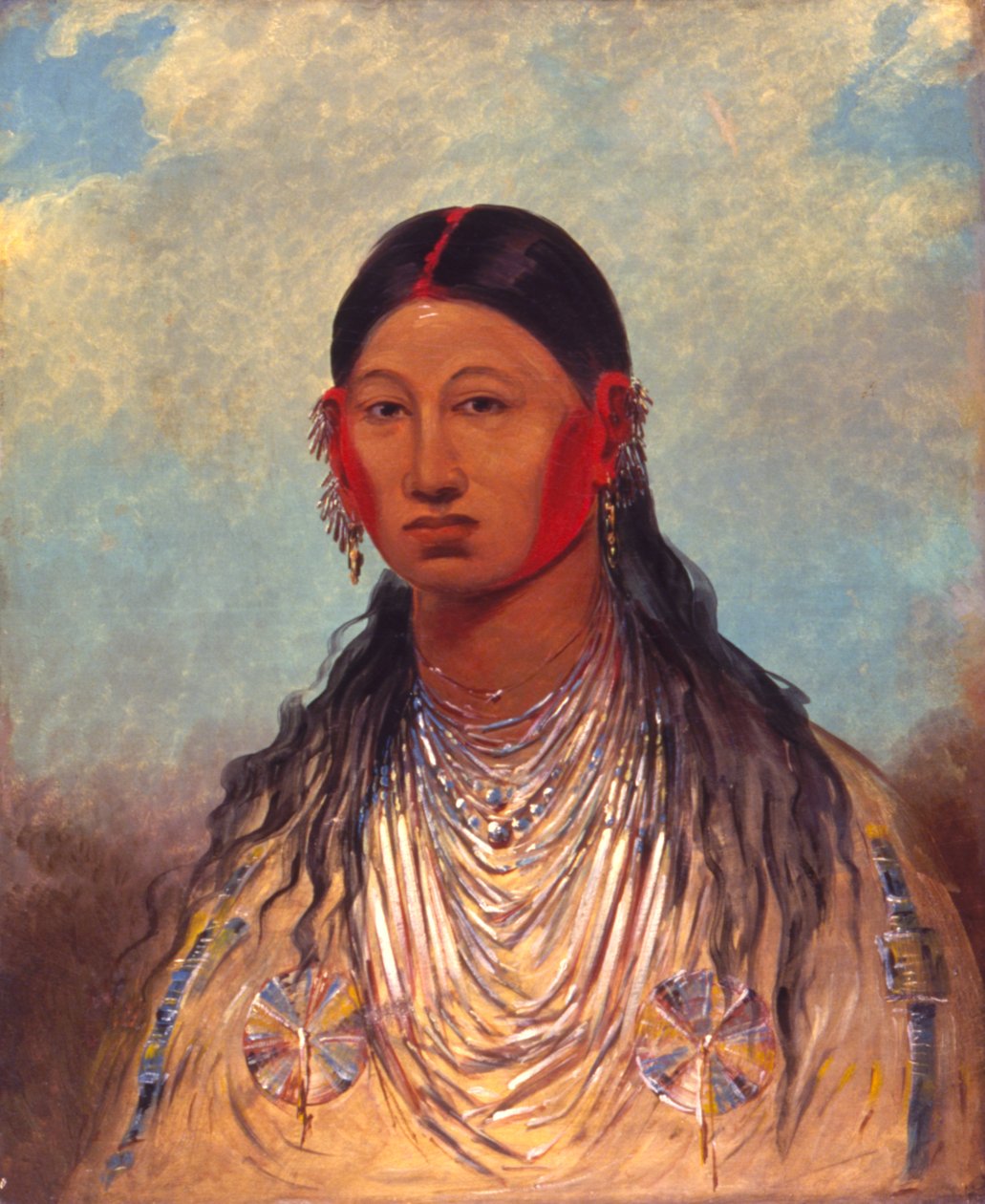Koon-za-ya-me, Aigle de guerre femelle - George Catlin