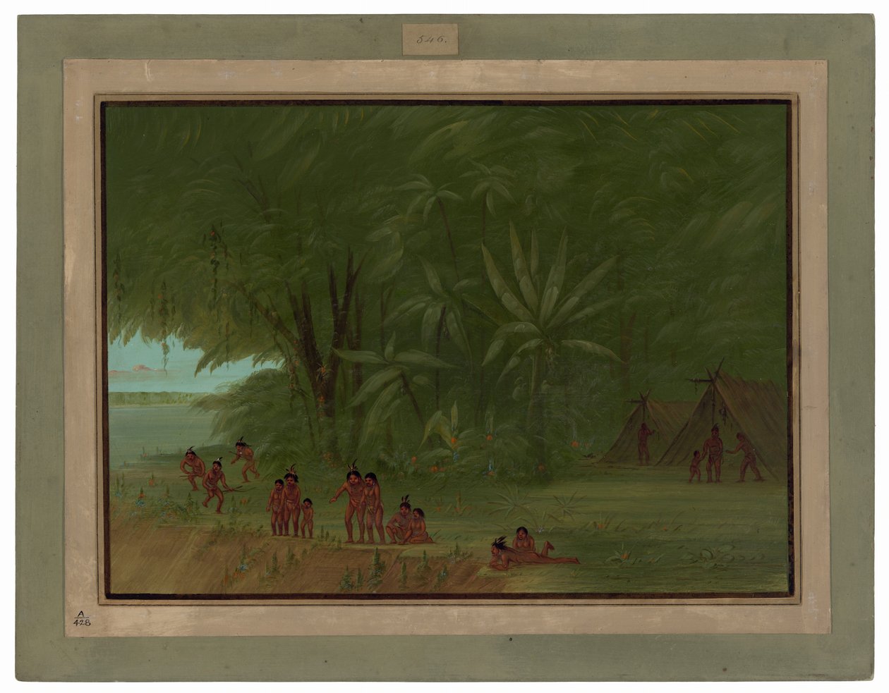 Campement des Mauhees - George Catlin
