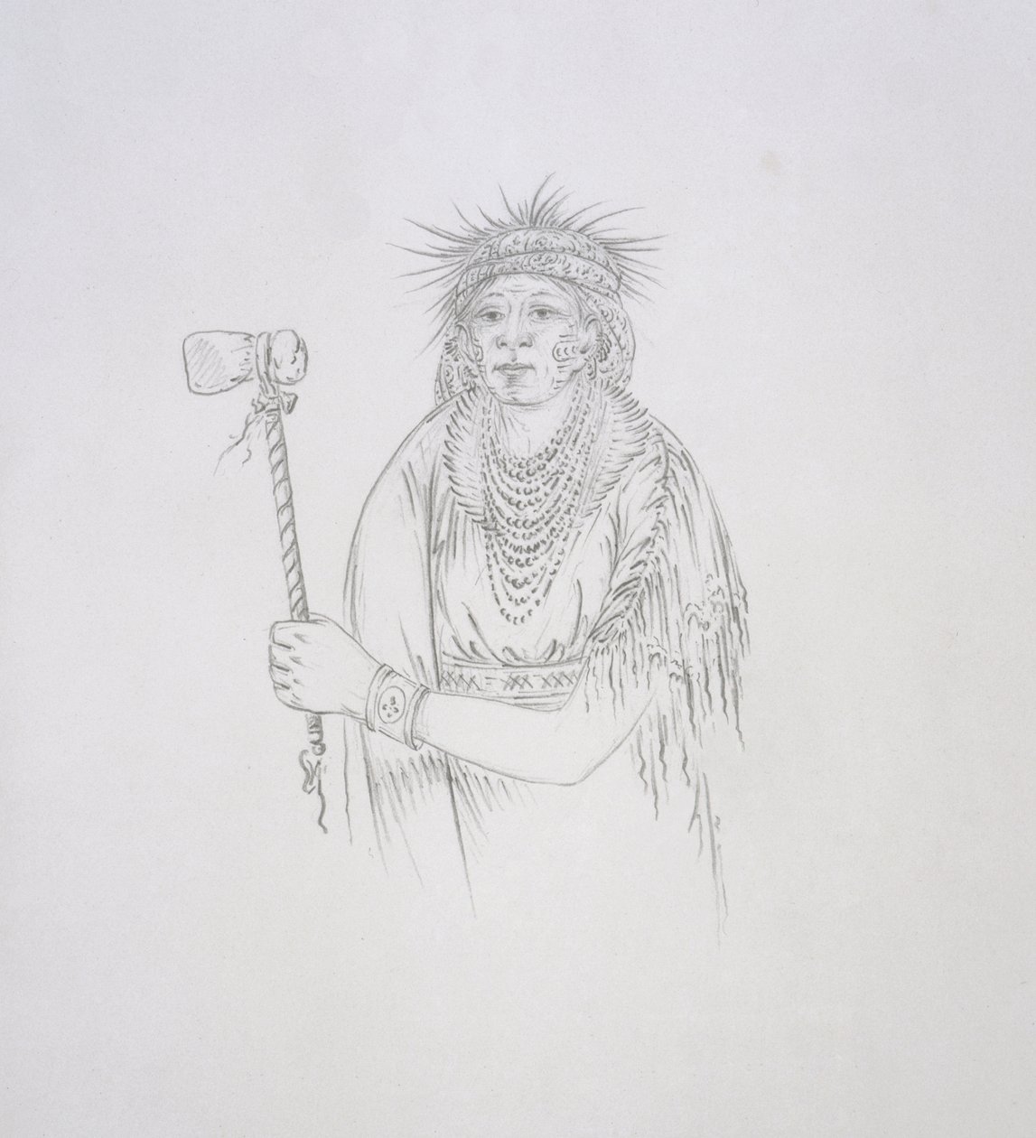 Men-son-se-a (La Main Gauche), 1852 - George Catlin