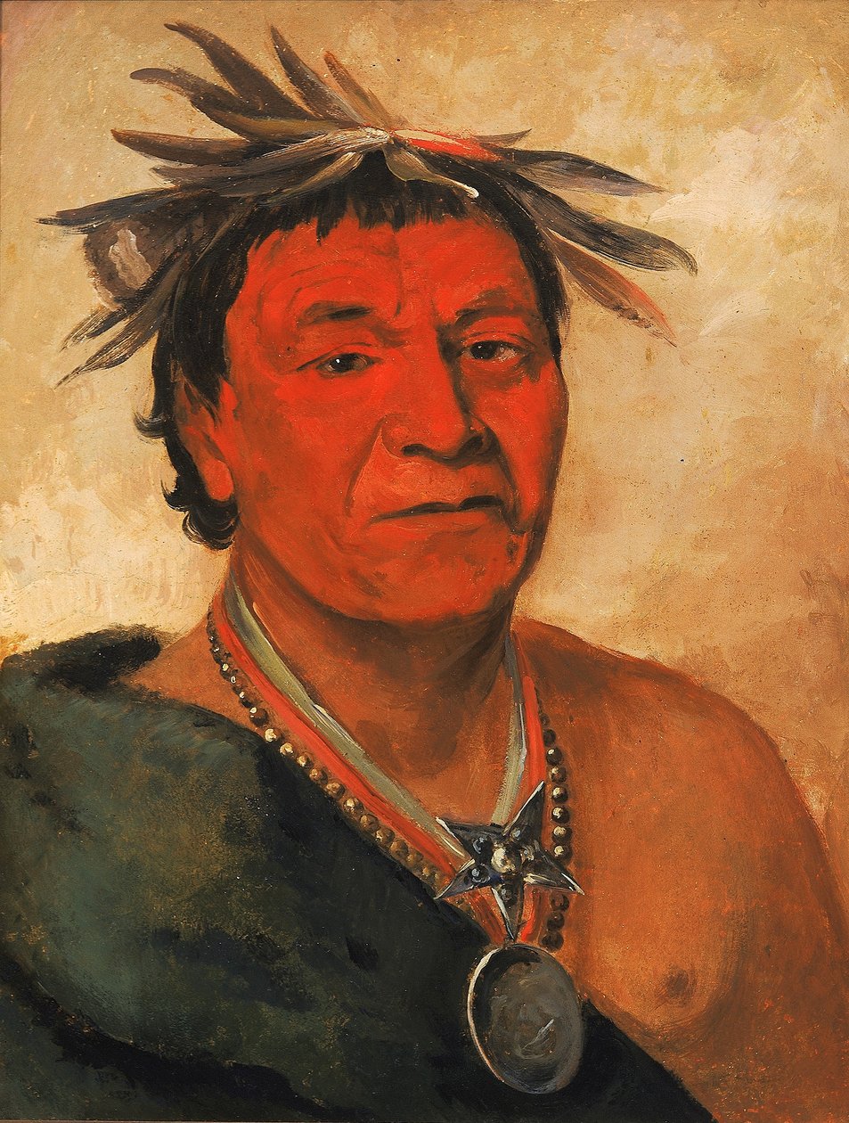 O-ho-páh-sha, Petit Whoop, un guerrier émérite - George Catlin