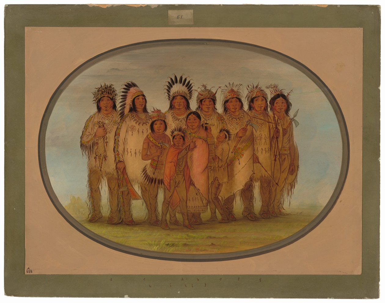 Indiens Ojibbeway à Paris - George Catlin