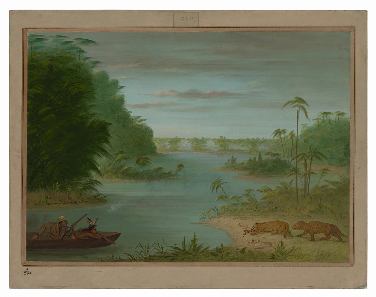 Pont de Palmiers et chasse au tigre - George Catlin
