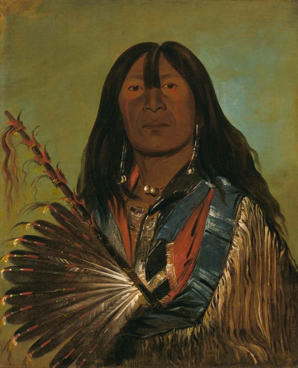 Shón-ka, le chien, chef de la bande des Bad Arrow Points - George Catlin