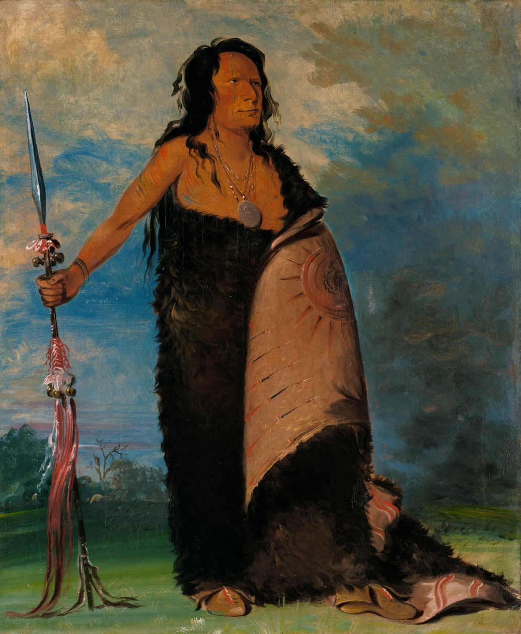 Shoo-de-gá-cha, La Fumée, Chef de la tribu, 1832 - George Catlin