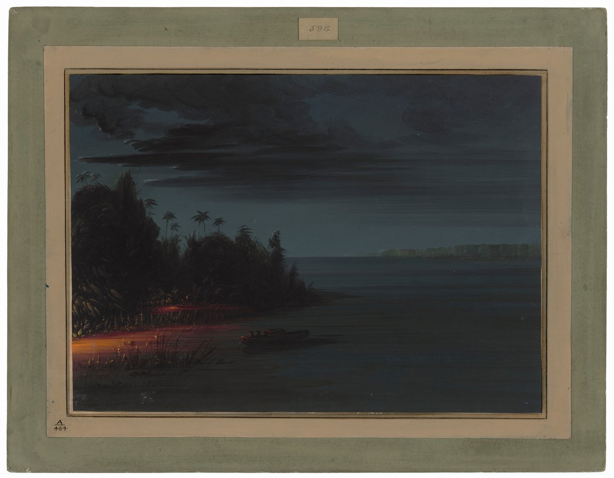 La chasse à la lance à la lueur des torches - George Catlin