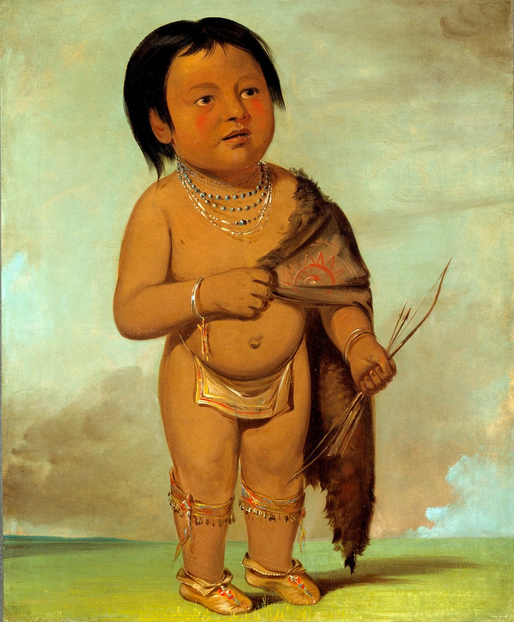 Tcha-aés-ka-ding, petit-fils de la graisse dorsale du buffle - George Catlin