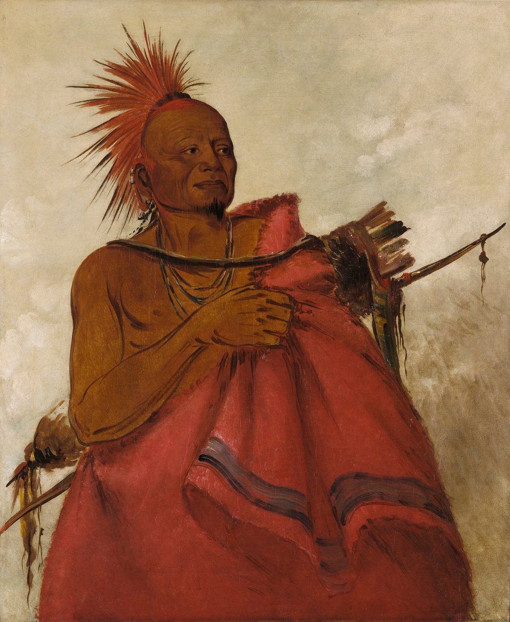 Tcha-tó-ga, Mad Buffalo, meurtrier de deux hommes blancs - George Catlin