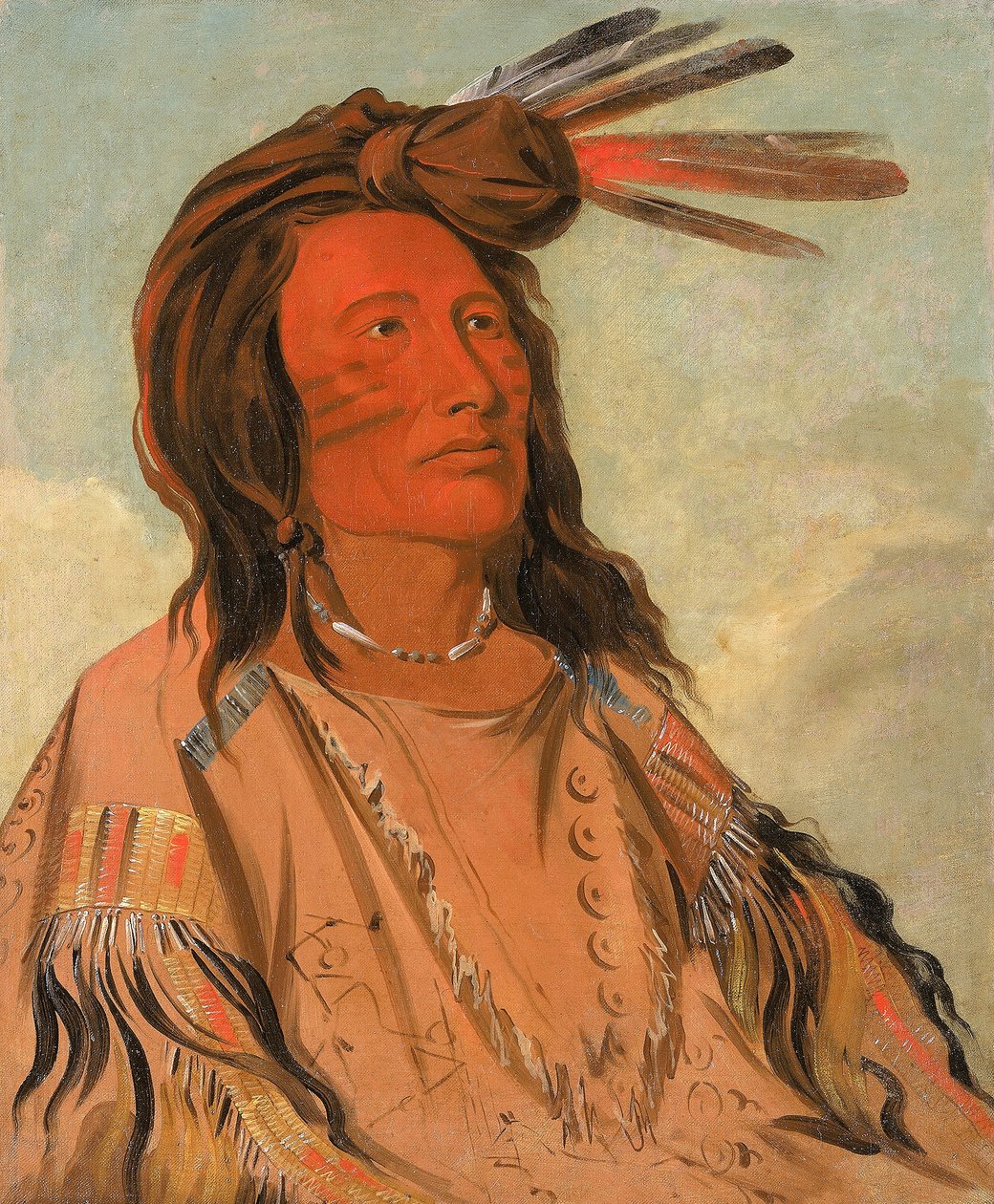 Tchán-dee, Tobacco, chef oglala - George Catlin