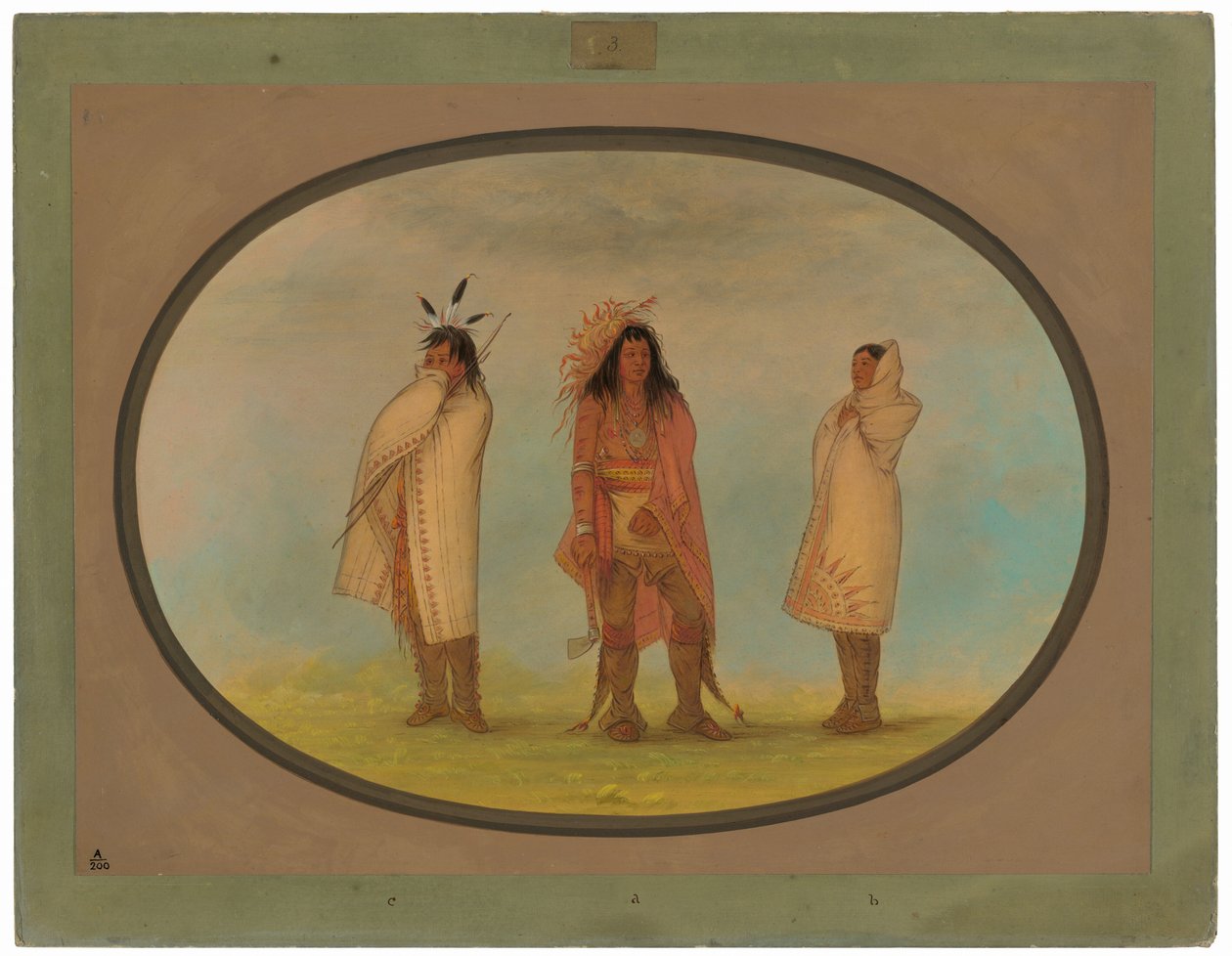Trois Indiens Iroquois - George Catlin