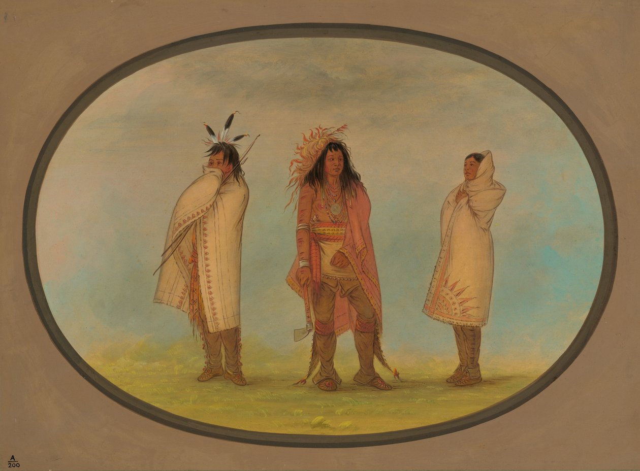Trois Indiens Iroquois, 1861-1869 - George Catlin