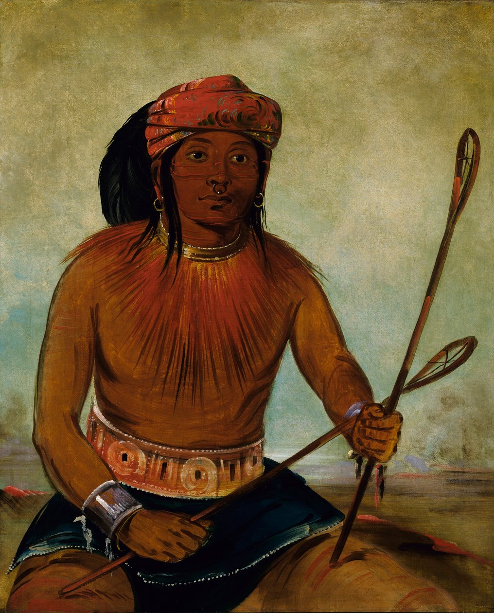 Tul-lock-chísh-ko, boit le jus de la pierre - George Catlin