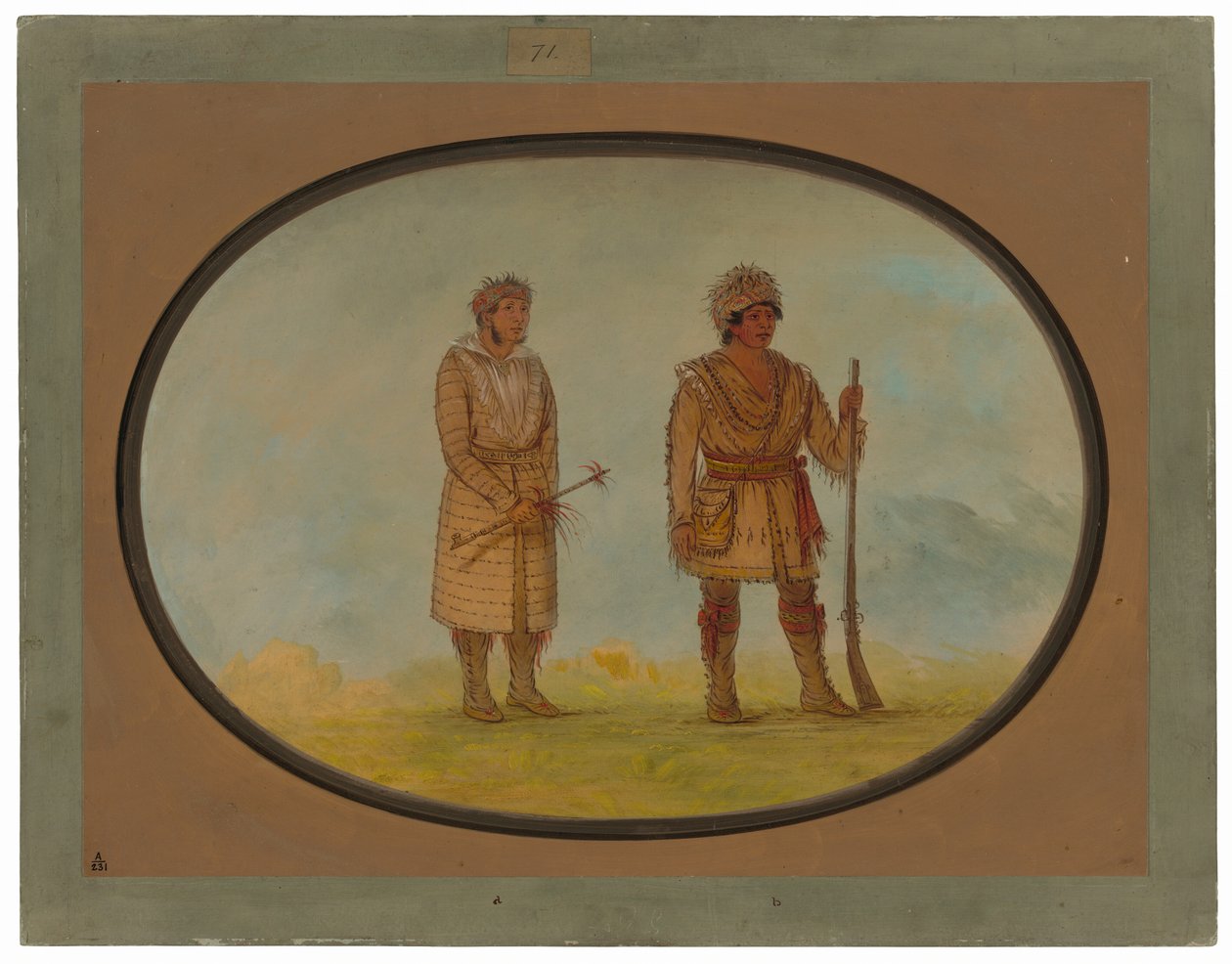 Deux Chefs Cherokee - George Catlin