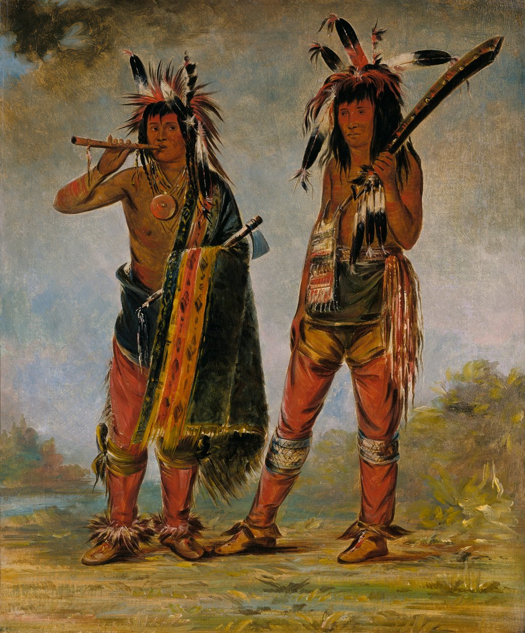 Deux jeunes hommes - George Catlin