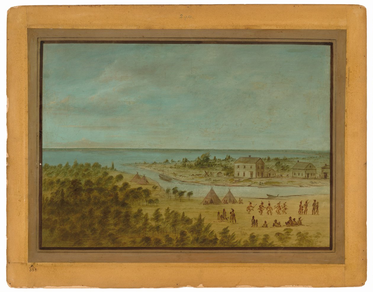 Vue de Chicago en 1837 - George Catlin