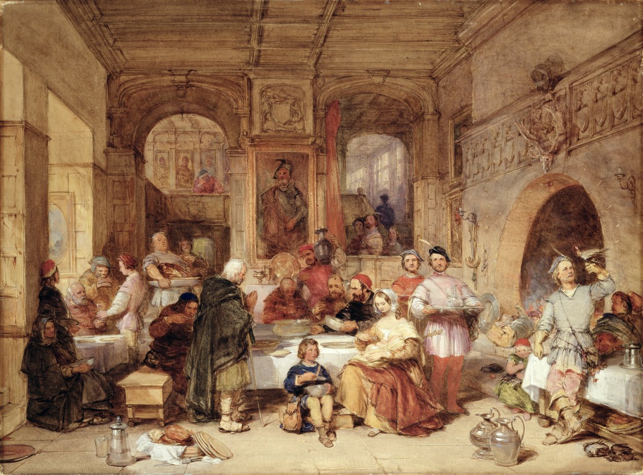 Dîner dans la Grande Salle - George Cattermole