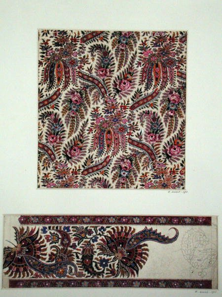 Conceptions de tissus pour châles de Paisley, vers 1871 - George Charles Haite